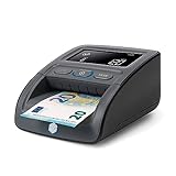 Safescan 155-S automatischer Geldscheinprüfer zur schnellen Überprüfung von Geldscheinen - Falschgeldprüfgerät mit 7-facher Echtheitsprüfung - 100% genauer Geldscheinprüfer