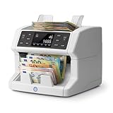 Safescan 2865-S Geldzählmaschine, Wertzählung für gemischte Banknoten - Banknotenzähler mit 7-facher Echtheitsprüfung - Geldzählmaschine mit mehrsprachiger Benutzeroberfläche