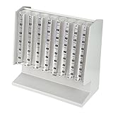 HMF 4700-07 Münzsortierer Spardose | Euro | 21 x 19,5 x 10 cm | Lichtgrau